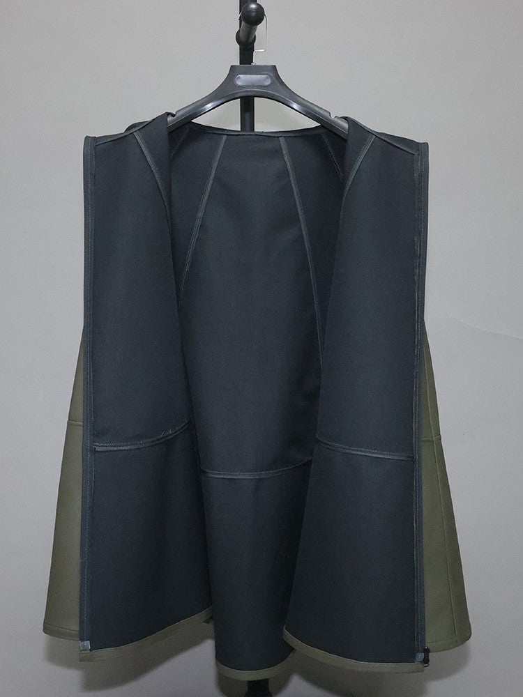 Men's and women's genuine leather cloak