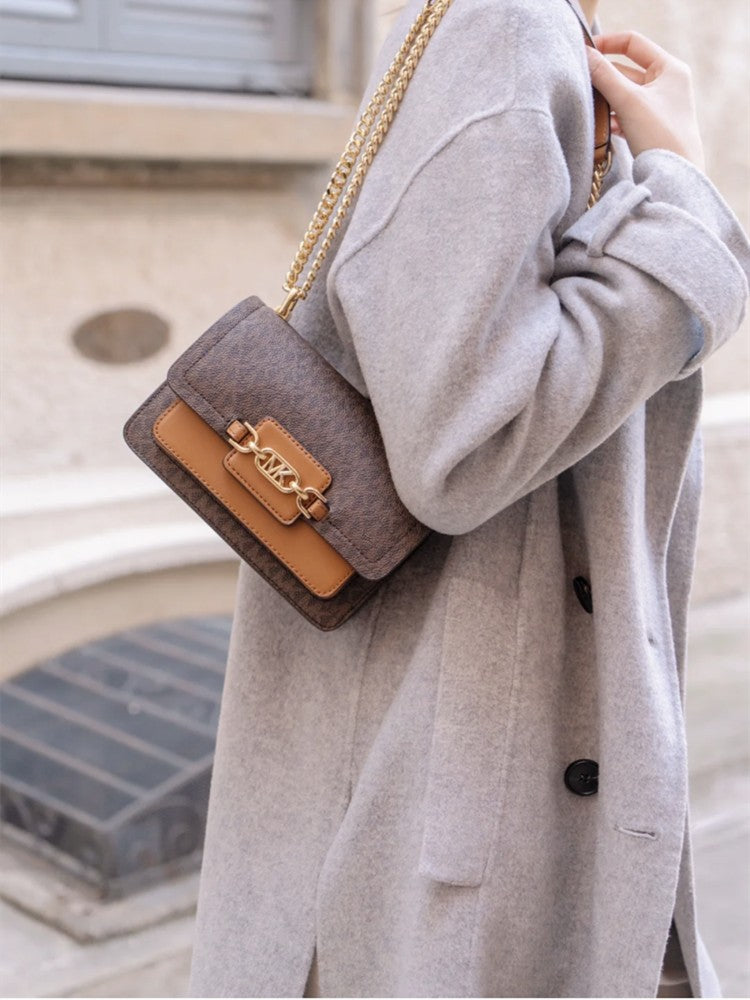 Genuine Hersani Leather Aging Flower Envelope Bag