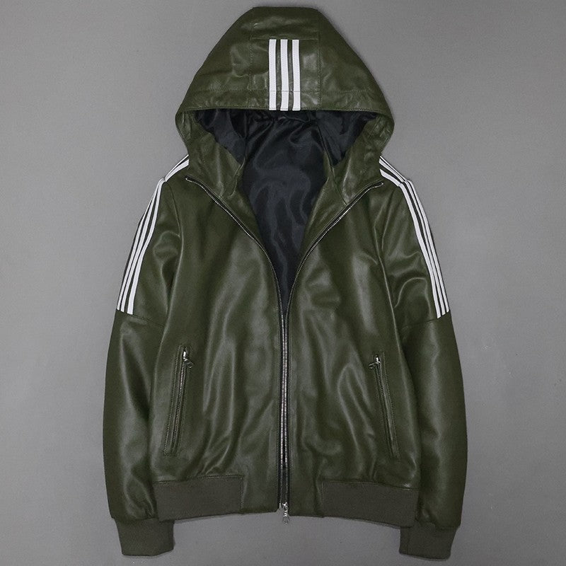 Men's&Women's top layer leather jacket