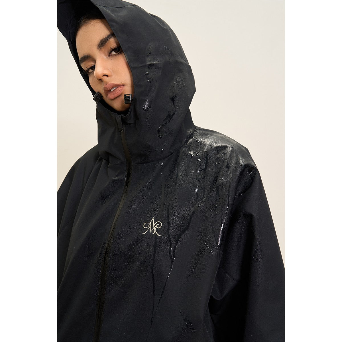 Ariseism American Retro Embroidery Logo Three Defense Outdoor Hooded Jacket Coat Women's 04 Spring and Autumn New Style