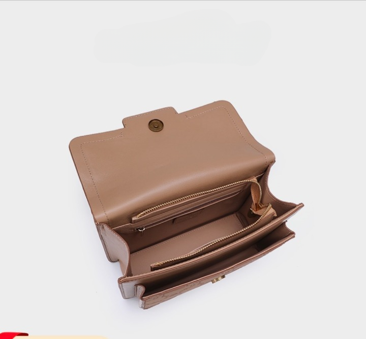 Genuine Hersani  Leather Aging Flower Envelope Bag
