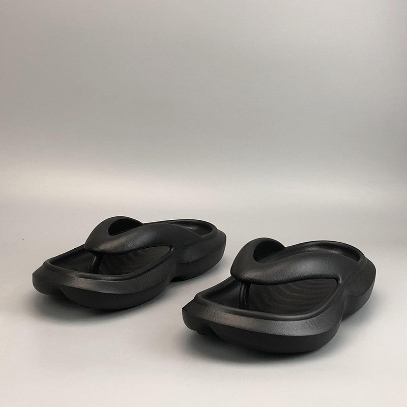 Japanese single men's thick soled casual herringbone slippers