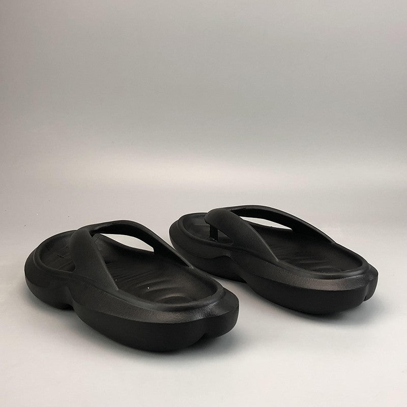 Japanese single men's thick soled casual herringbone slippers
