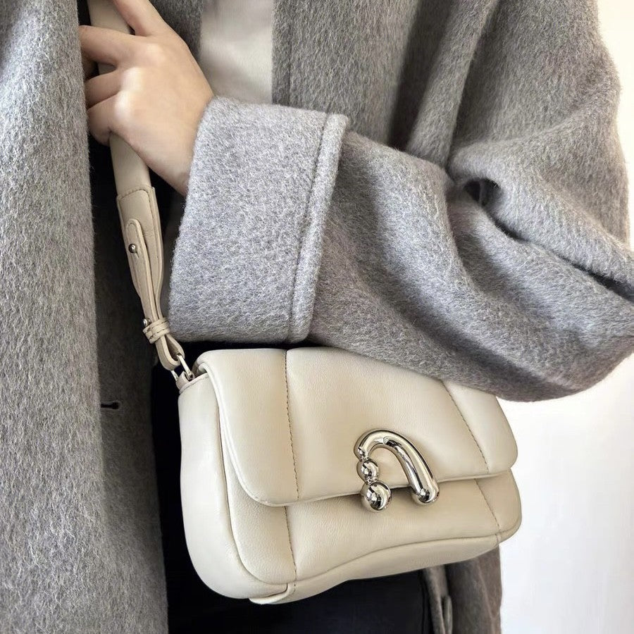 Lusi's flower roll bag for women 2024 new high-end fashion